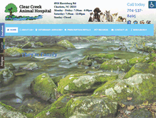 Tablet Screenshot of clearcreekanimalhospital.com